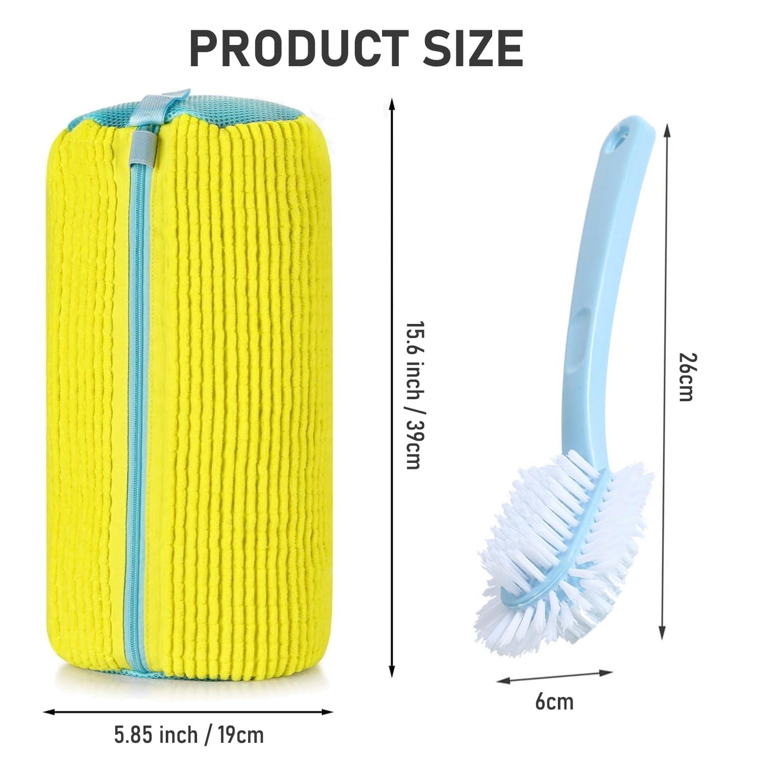 OWYELO 2er Pack Schuhwaschbeutel - Maschinenfest Mit Seitentasche