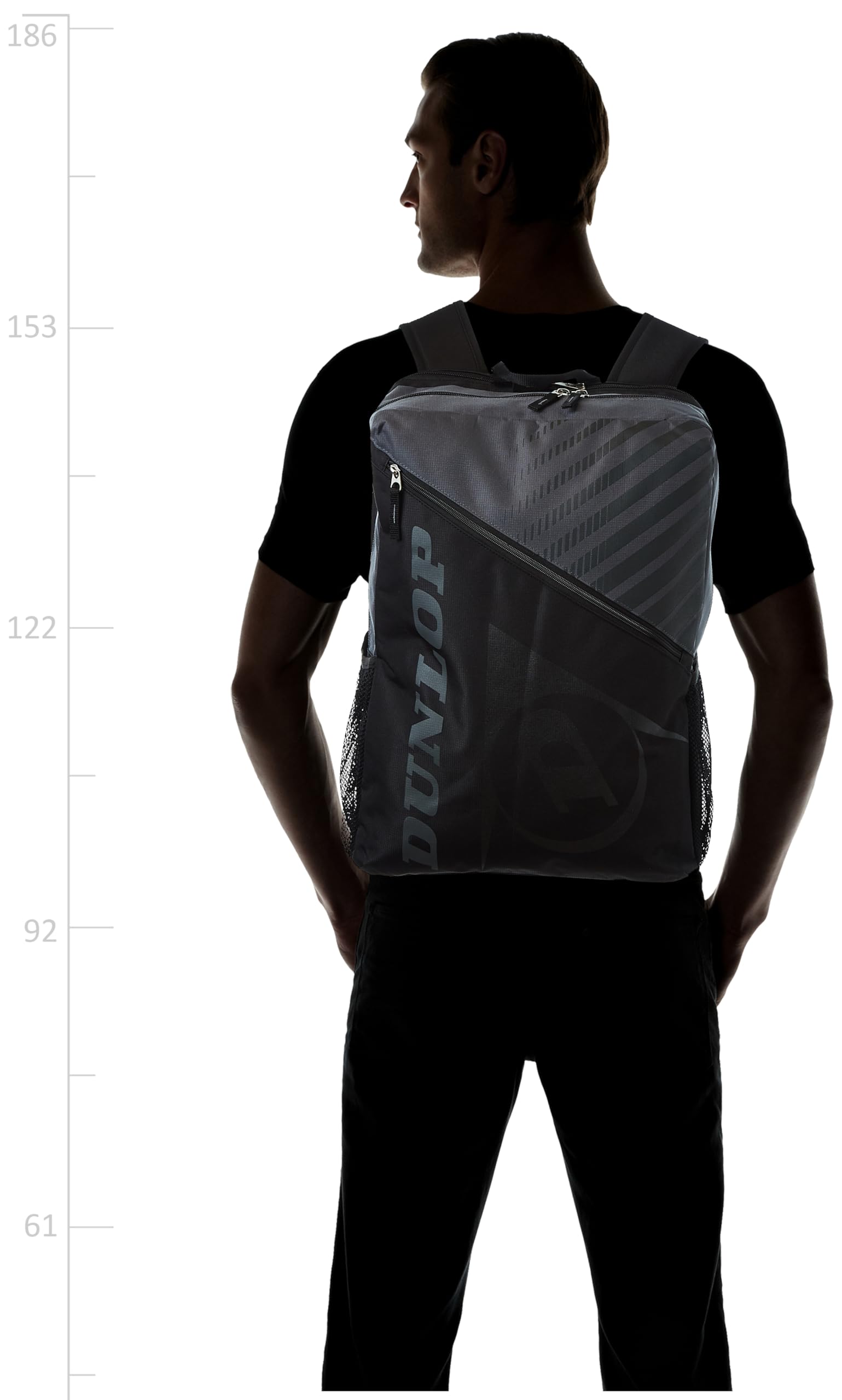 Borsa Dunlop SX Club Series | Per Racchette E Abbigliamento | Capacità 35L | Colore Nero/Giallo - Foto 9