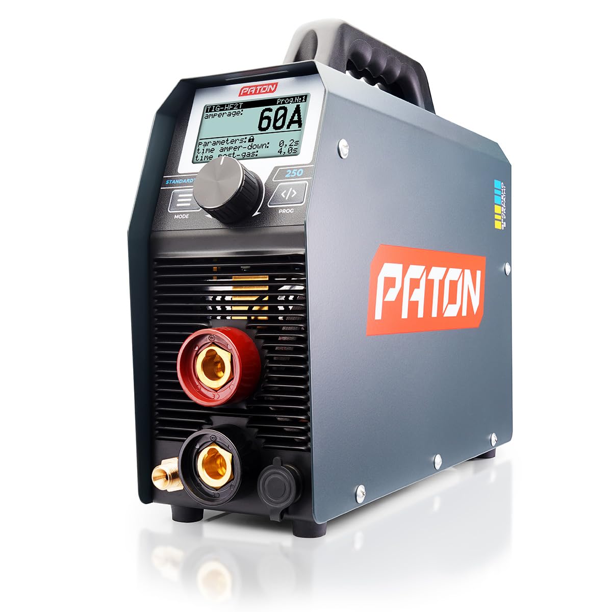 PATON StandardTIG-250 (WAM) 250A profesjonalna spawarka TIG 230V – zestaw TIG DC do stali i aluminium, cyfrowa spawarka inwertorowa, idealna do TIG z gazem
