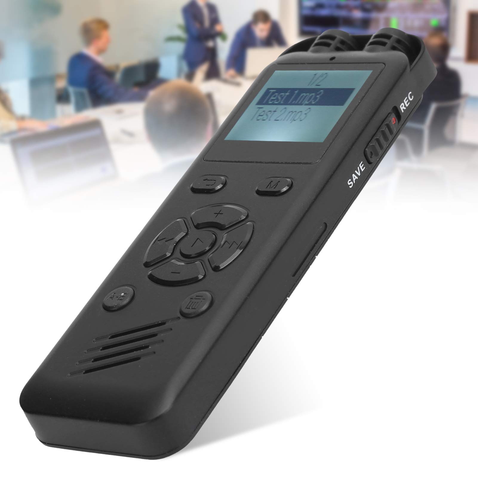 Lettore di Registrazione Professionale Senza Perdita MP3/WAV da 8 GB, Registratore Vocale Stereo con Riduzione del Rumore Intelligente, Lettore Musicale MP3 con Display a LED, Registrazione di Segment