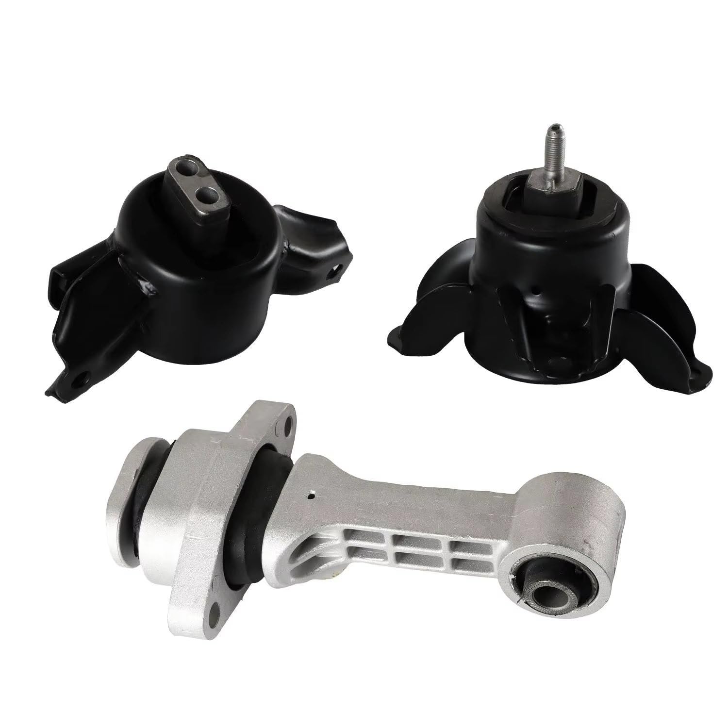 Kuiofek One Color Engine Mount For Hyundai For Elantra For Accent For Veloster 3 Pieces Engine Motor Trans Mounts A71029 A71047 21810-1R000 Em-7062 Em-7064 Engine Transmission Mount