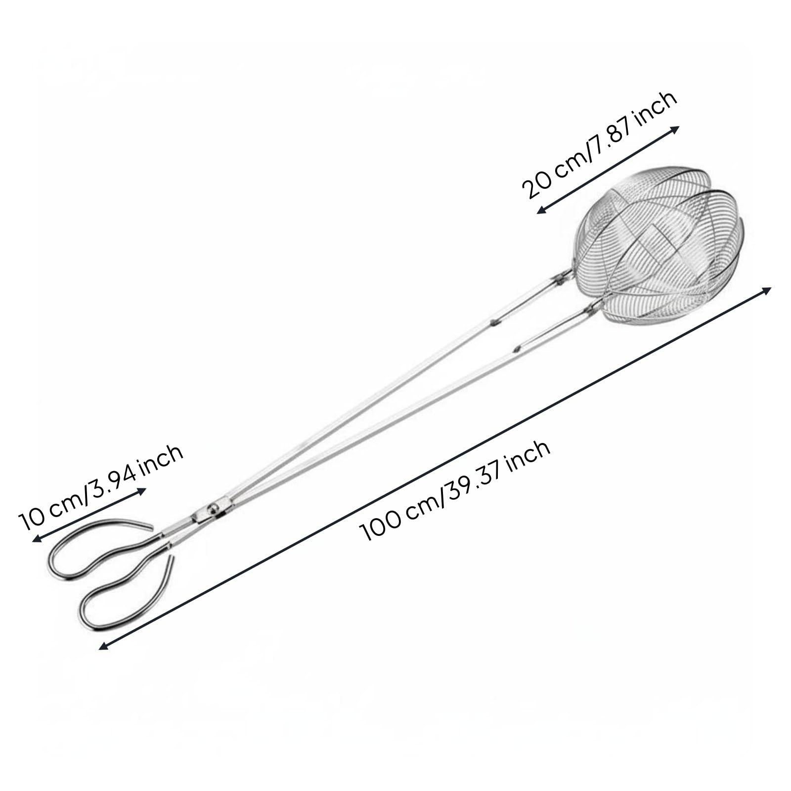 Milageto Pinza de Pesca Exterior Pinza Agarrador Tenaza Herramienta con Control de Captura en Arena Húmeda y Rocas Adecuada para Playa Río Pesca a Pie, 100 Cm