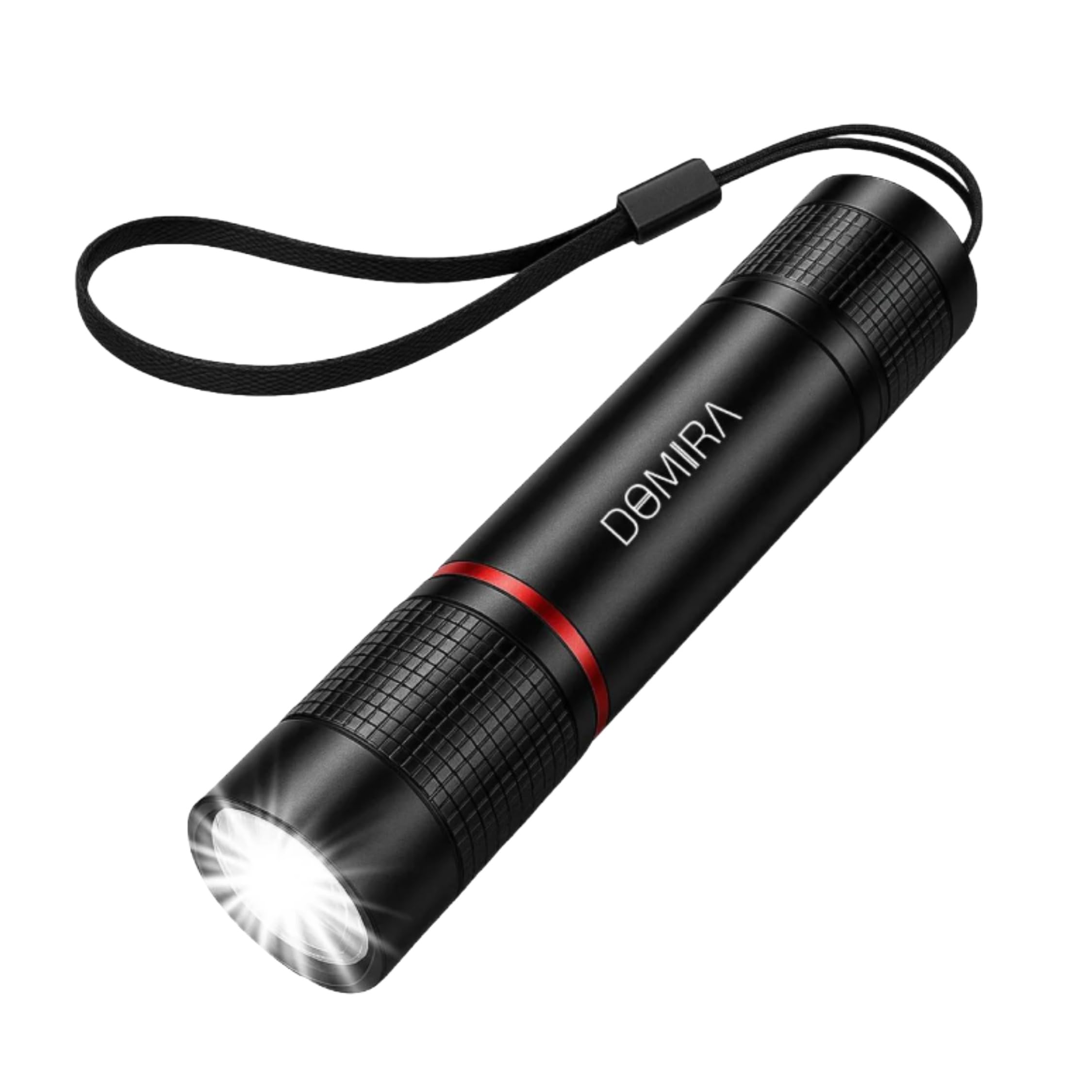 DOMIRA Rechargeable LED Torch | Super Bright High-Power Flashlight | USB Pocket Torch for Camping, Emergency, Tactical & Work Use Type C Charger (1)