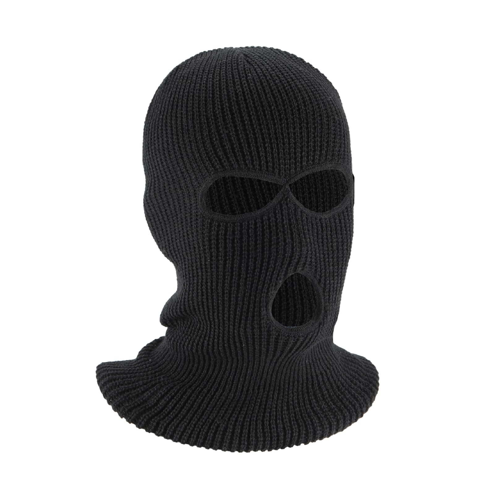 matumou Winter Cycling Headgear Color 3-Holes Cold Weather Thermal Hat Outdoor Activities Warm Knitted Hat