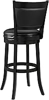 Vista 45 de Ball & Cast Taburetes giratorios tapizados para mostrador de cocina, taburetes de bar de 24 pulgadas de altura del asiento, silla de taburete