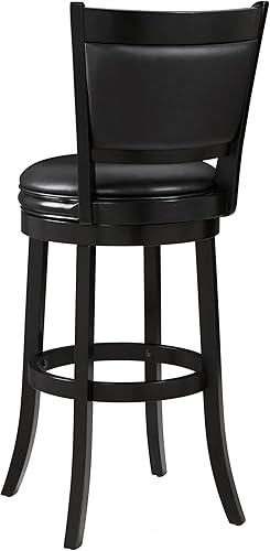 Miniatura 45 de Ball & Cast Taburetes giratorios tapizados para mostrador de cocina, taburetes de bar de 24 pulgadas de altura del asiento, silla de taburete