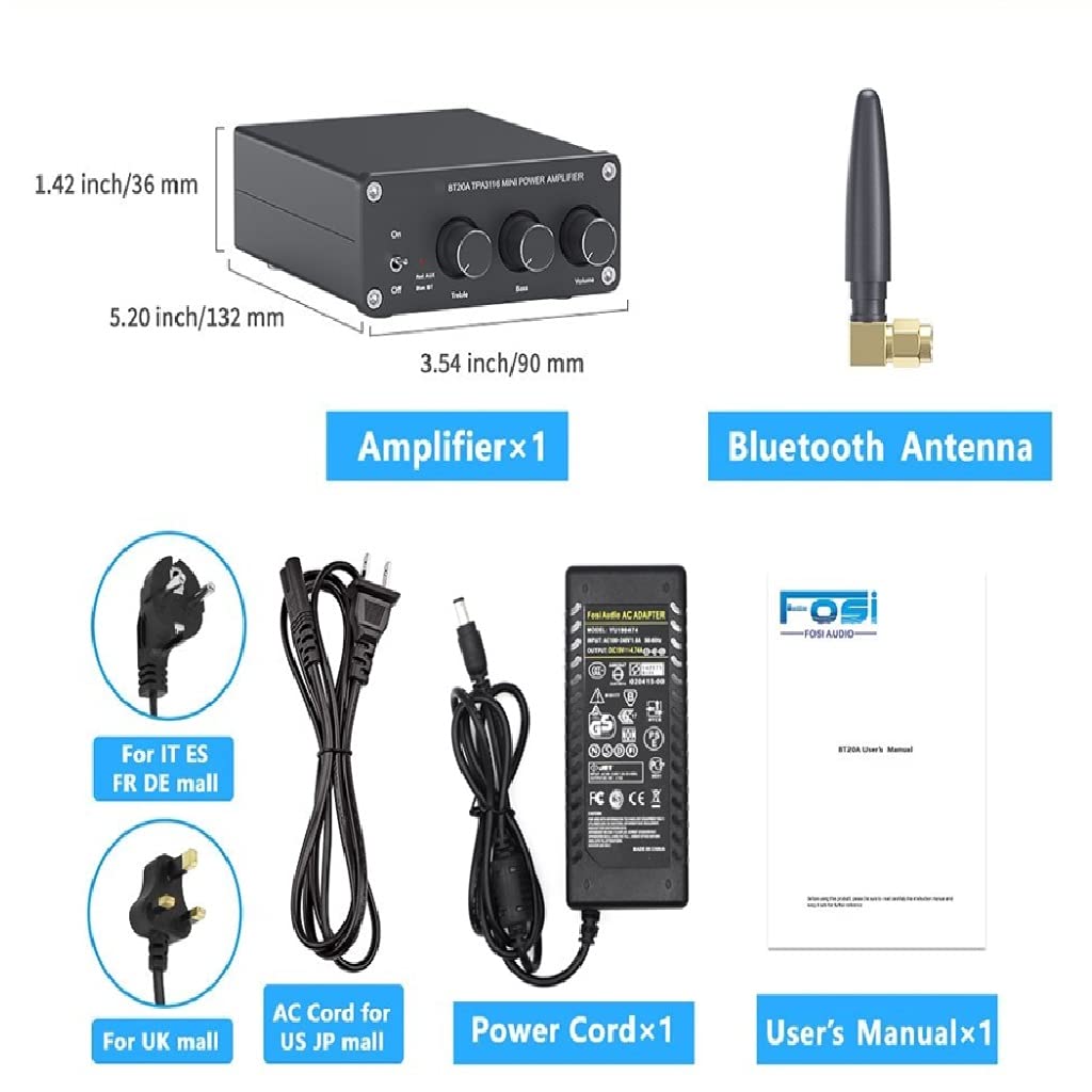 Amazon.co.jp: ZLYMX BluetoothTpa3116d2サウンドパワーアンプ100wミニ