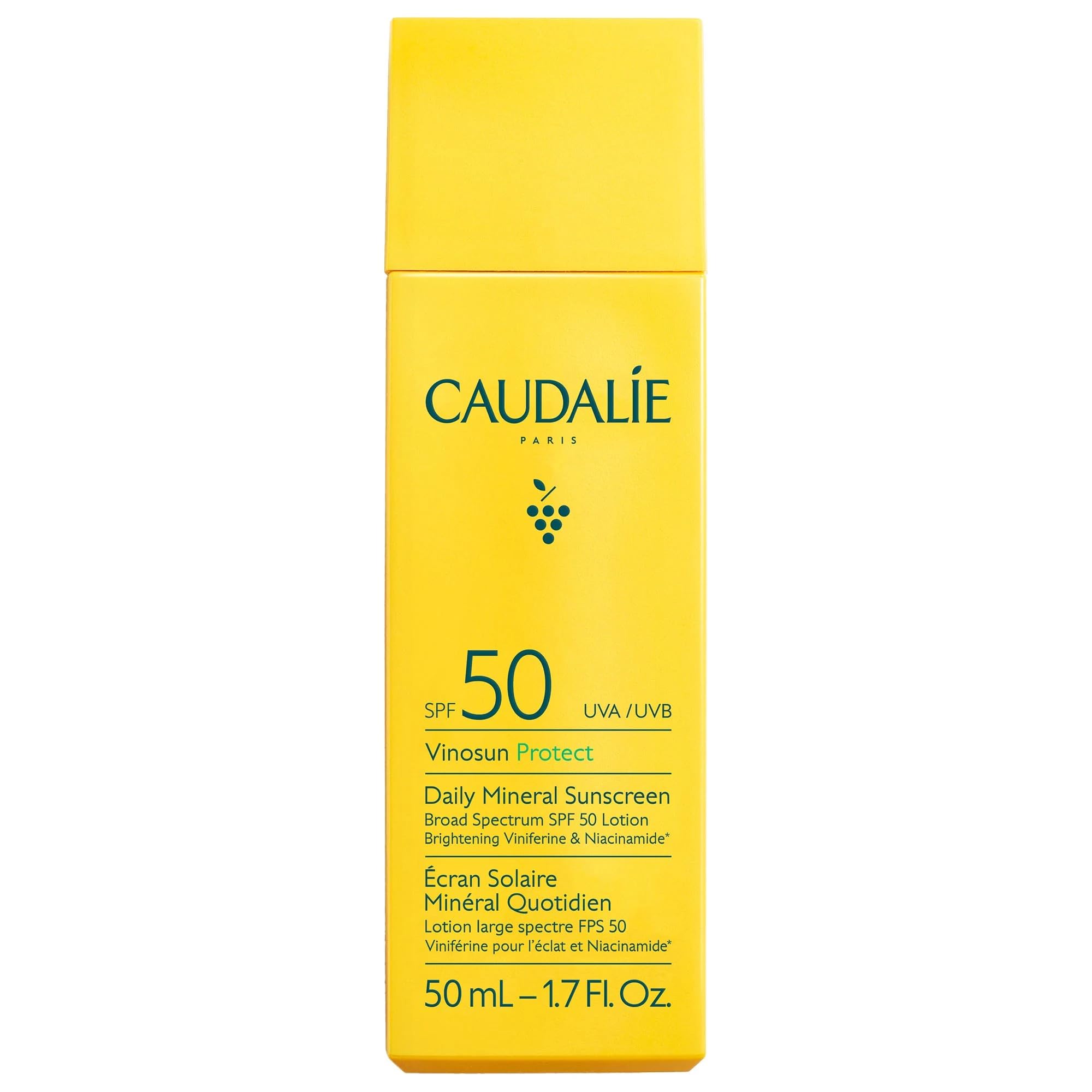Caudalie Vinosun Protect Daily Mineral Sunscreen SPF50-50 mL