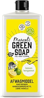 Marcel's Green Soap - Spülmittel Zitrone & Bergamotte - Geschirrspülmittel - Mikroplastikfreie Formel - Vegan - 100% recycelte Plastikflasche - Nachfüllbar - 500 ml