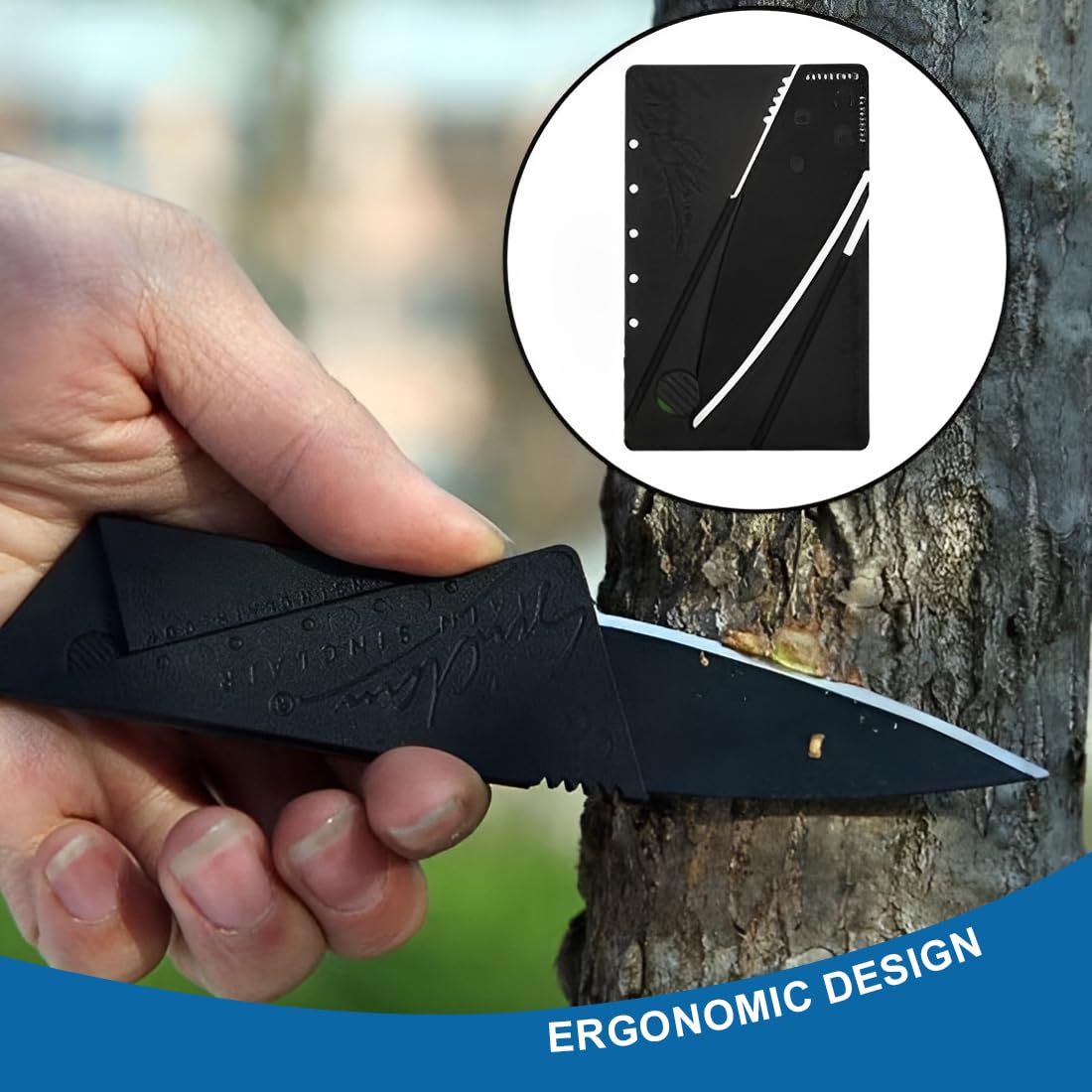 4 Pezzi Coltello Per Carte Di Credito, Coltello Pieghevole Per Carte Di Credito, Coltello Tascabile Per Esterni, Mini Coltello Tascabile per Campeggio, Escursionismo, Caccia