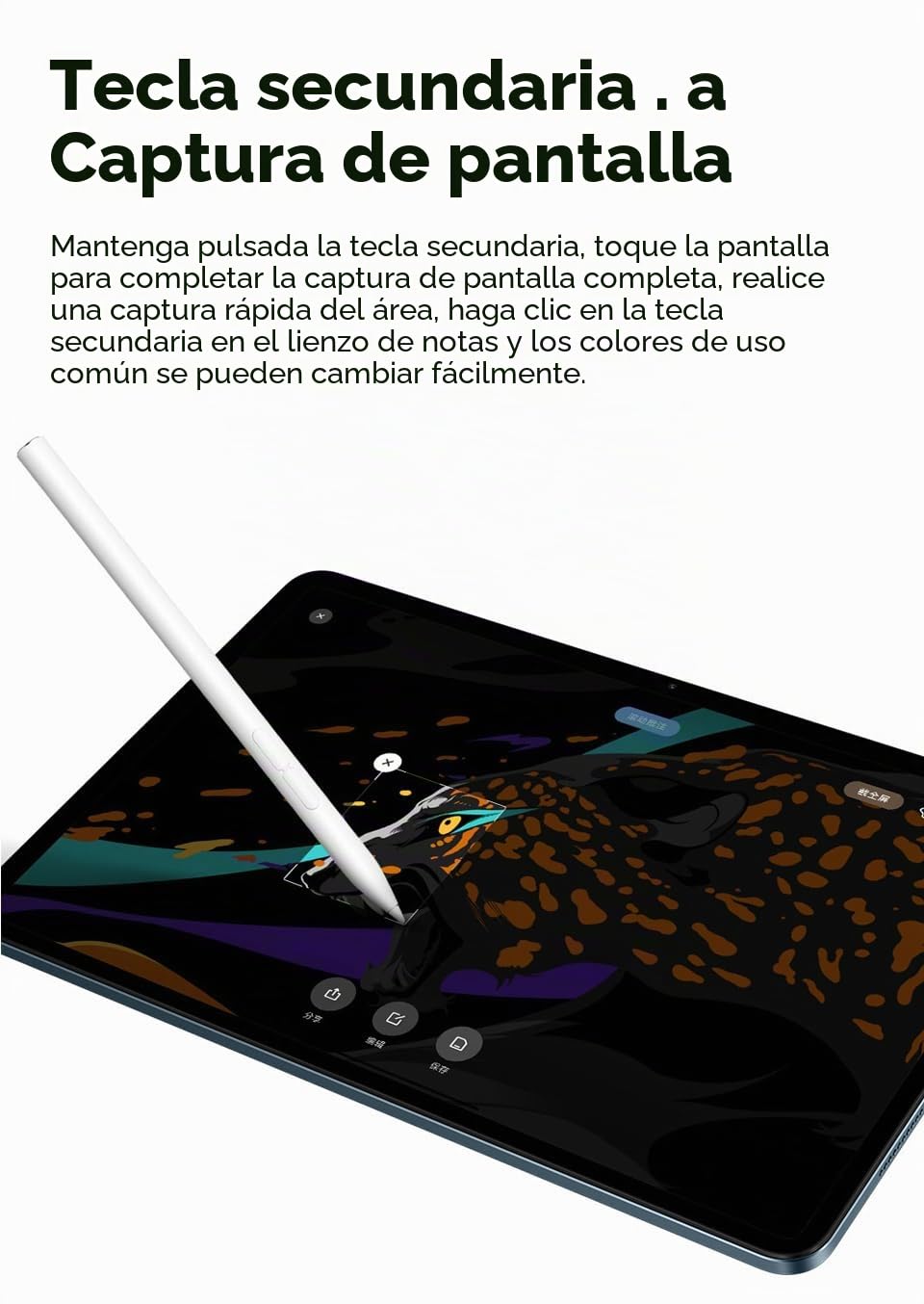 Xiaomi Lápiz óptico de 2ª generación para la caraMi Pad 6/6 Pro Pad 5/5 Pro Baja latencia Signos Escritura