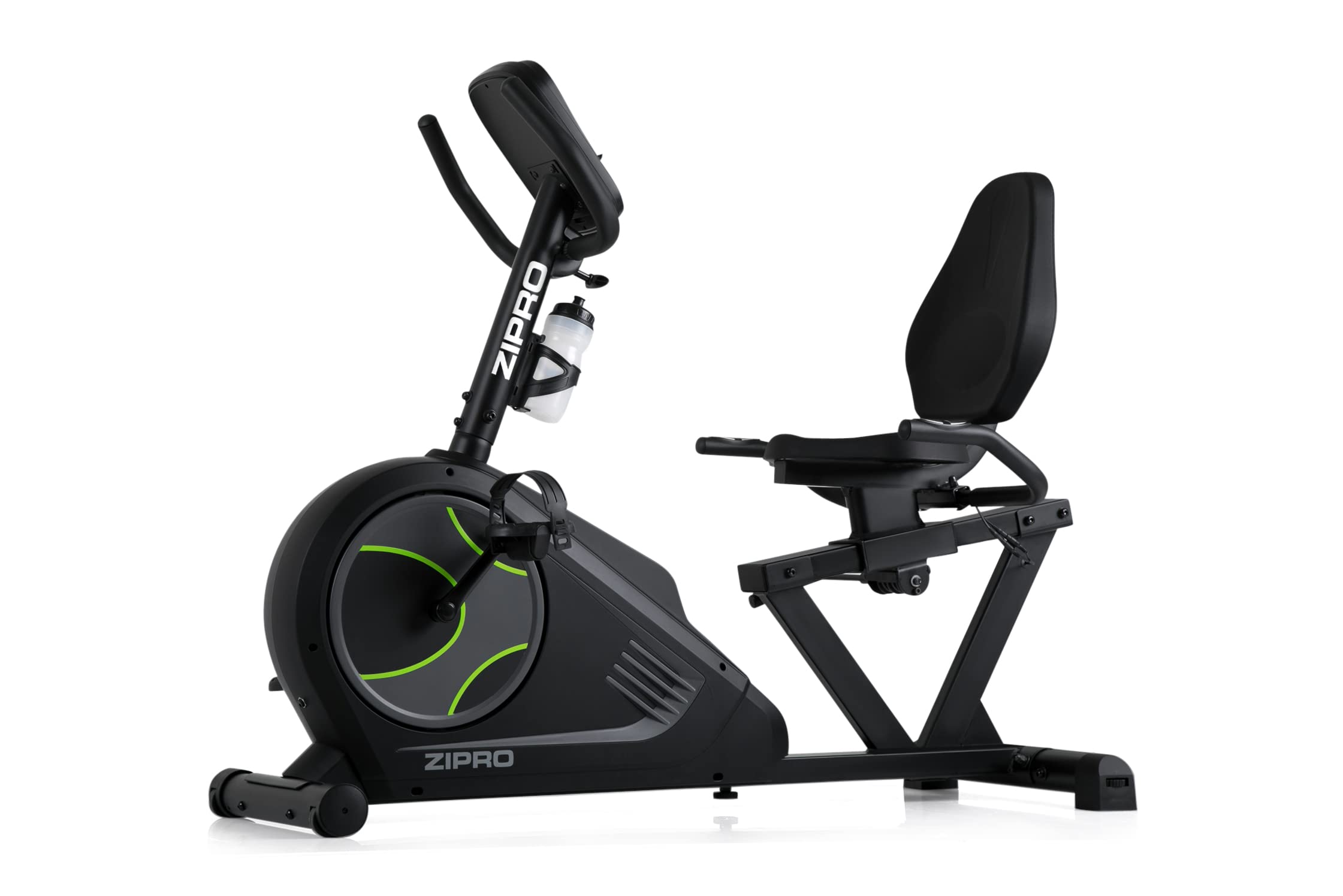 Zipro Vélo d'appartement Iconsole+ Glow, Ergomètre Fitness, Vélo d'appartement magnétique, Ergomètre jusqu'à 150 kg, Vélo d'intérieur, Vélo d'entraînement à domicile, Vélo ergomètre filaire