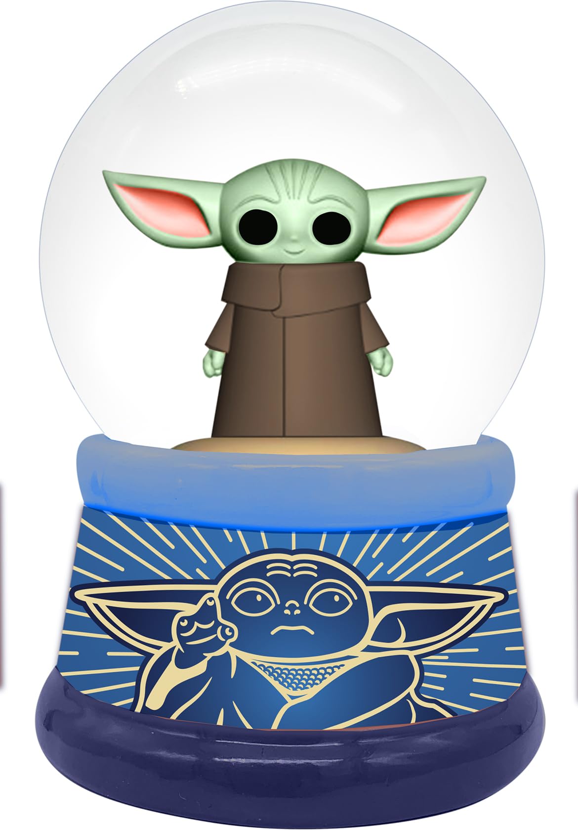 Baby Yoda Boule à Paillettes 10 cm Boule à Neige Décorative Modèle 14349