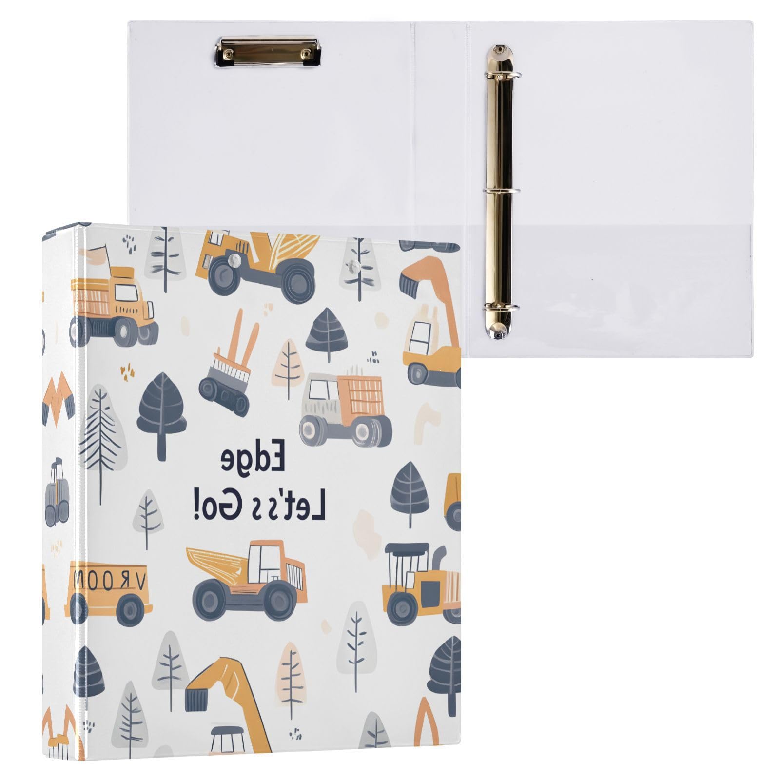 Confezione da 2 raccoglitori a 3 anelli, con 3 tasche trasparenti, portablocco e contiene 200 fogli, per ufficio, scuola, casa