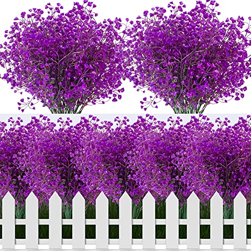 Protezione UV -Queste resiste ai raggi uv piante non sbiadiranno e appassiranno.In altre parole, possono essere collocati in qualsiasi cattivo ambiente. La bellezza delle fiori artificiali non cambierà a causa dei cambiamenti nell'ambiente, sono inebrianti.