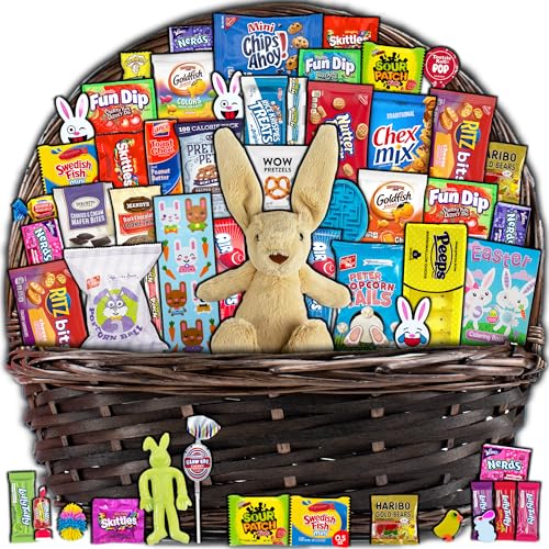 Valentine's Day Gift Care Package (50ct) Snacks Chocolates Candy Box Assortment Variety Bundle Present Kids Adults Boy Girl Guy Friend College Husband Wife Boyfriend Girlfriend Love