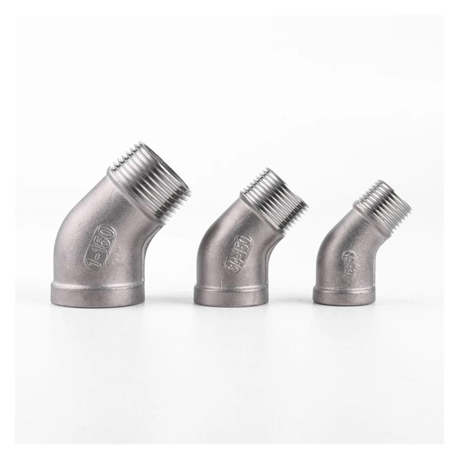 Raccordo a gomito da 45 gradi femmina-maschio da 1/8" 1/4" 3/8" 1/2" 3/4" 1" -2" Raccordo for tubo in acciaio inossidabile 304(FEMALE TO MALE_2")