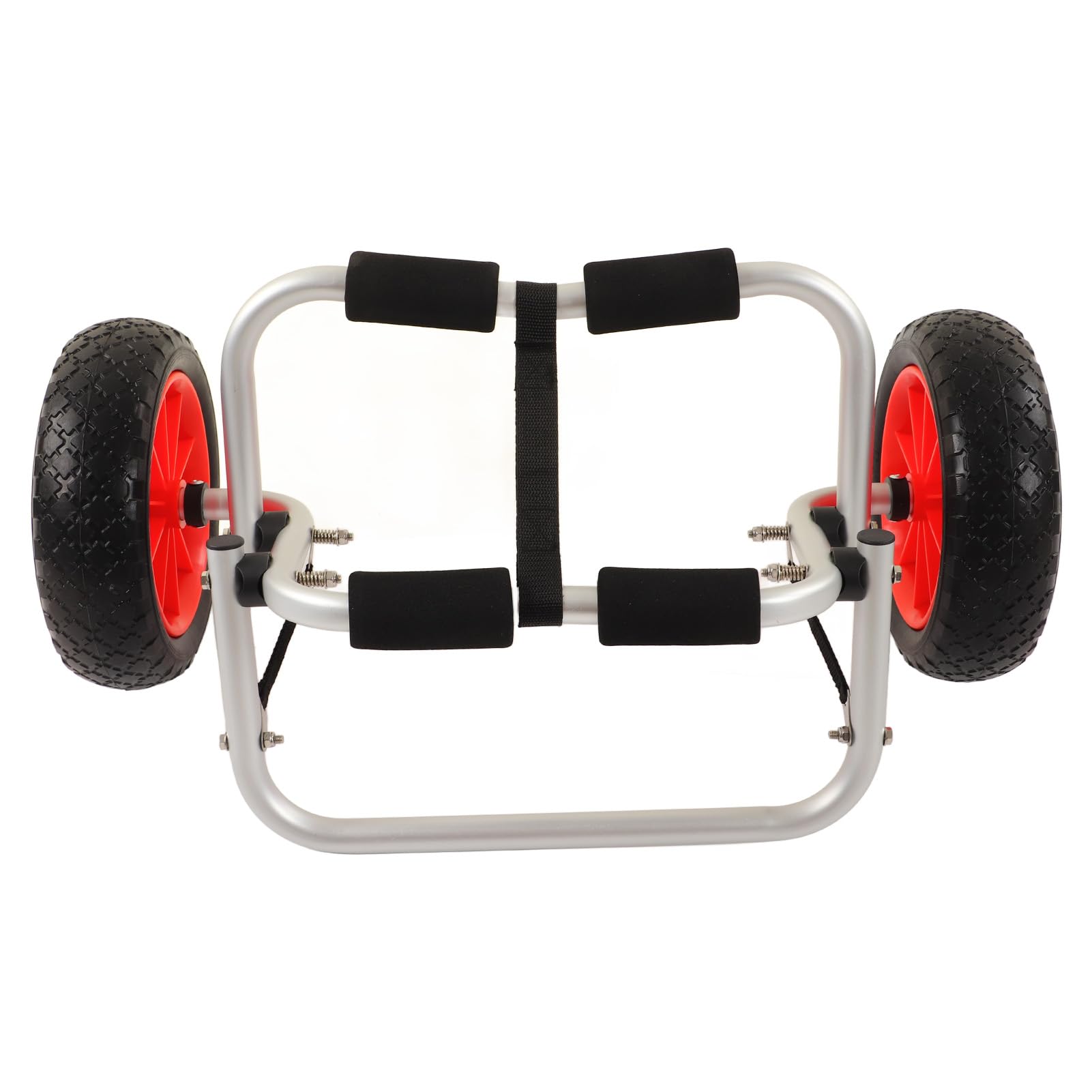 Carrello per Kayak, Carrello per Kayak Pieghevole per Carichi Pesanti Regolabile, Portacanoa con Pneumatici Larghi Airless per Canoe