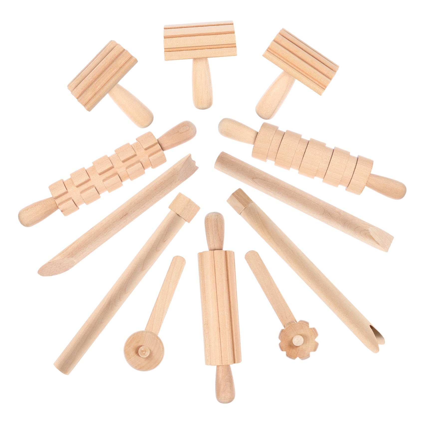 Outils pour modeler argile kit bois enfant pour activité manuelle