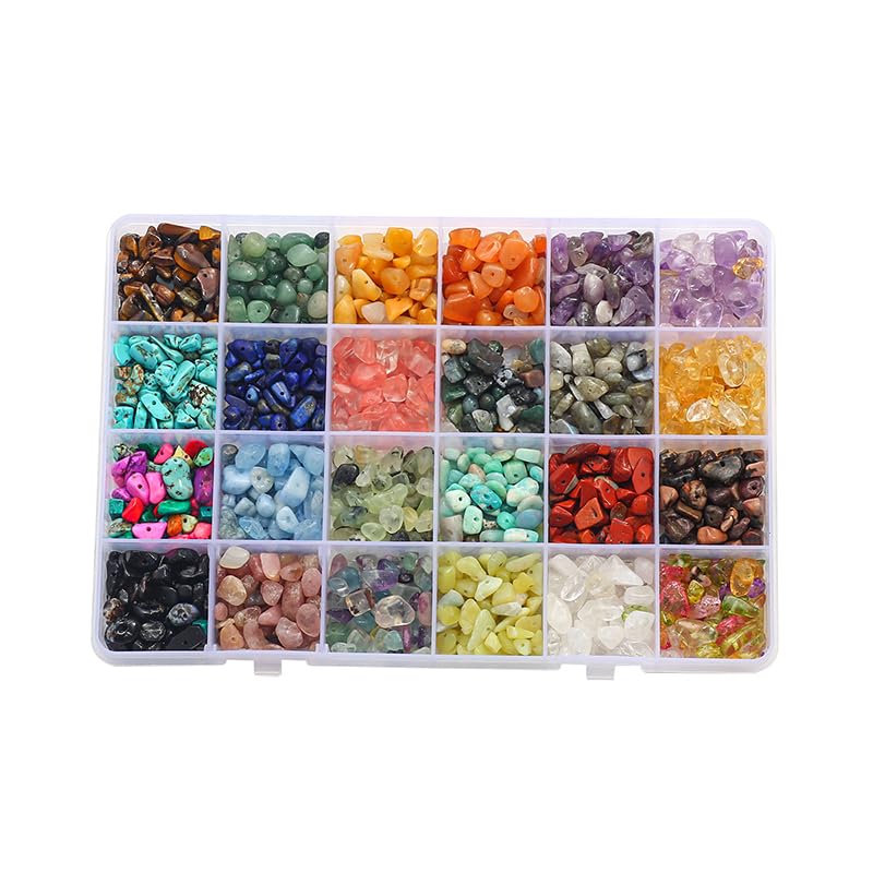 Kit de cuentas de Chips de amatista de cristal de piedra Natural, anillos con cierre de langosta, juego de abalorios de gancho for pendientes, pendientes DIY, pulsera, fabricación de joyas ( Color : 0