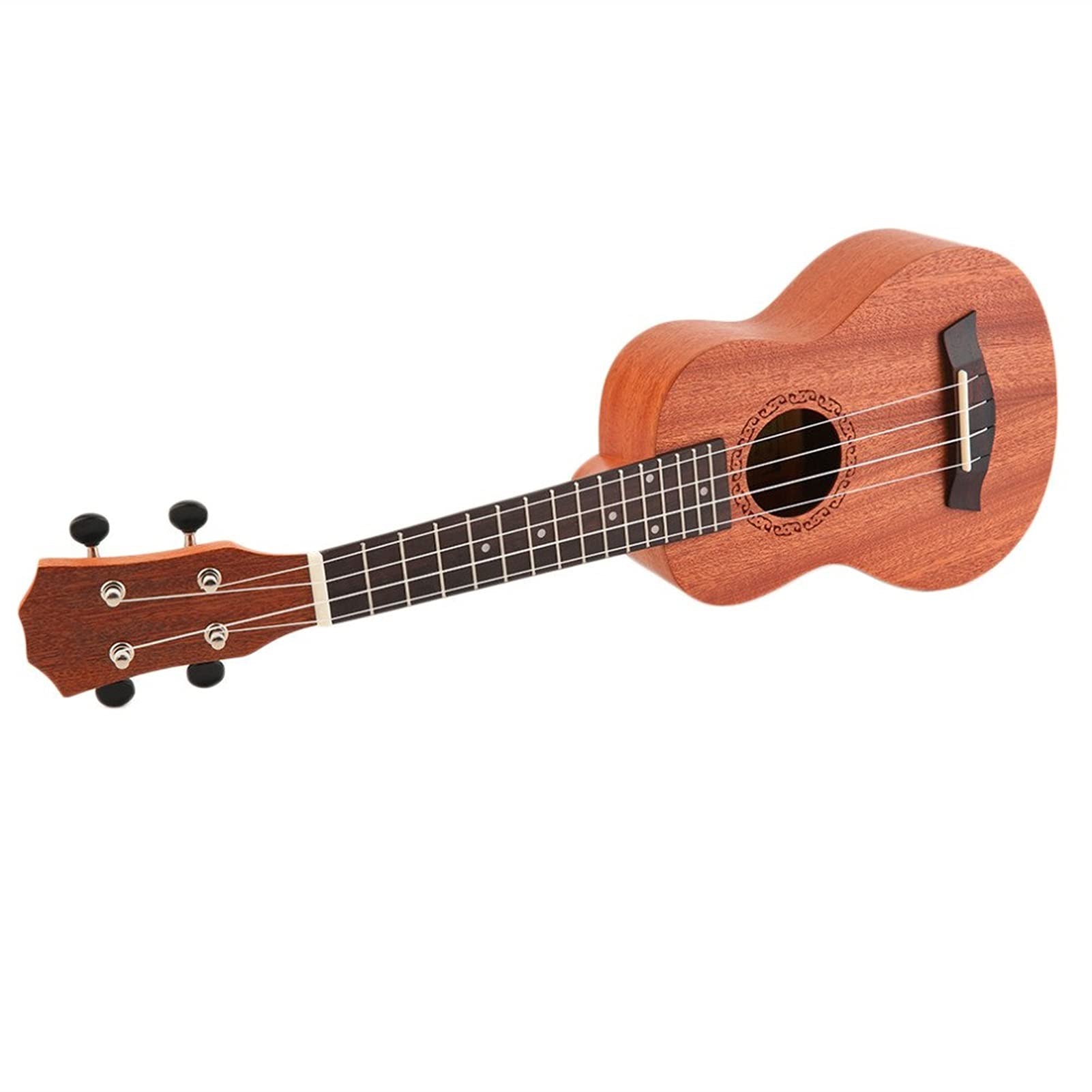 Ukulele koncertowe Początkujący Ukulele 21- calowy Sopran Acoustic Ukulele Gitara 4- String Ukulele Gitara Handmade Drewniany Biały Gitara Mahoń