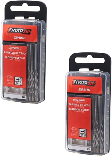 Roto-Zip - Brocas de enrutador para paneles de yeso de 1/8 pulgadas para herramientas de corte (paquete de 16)