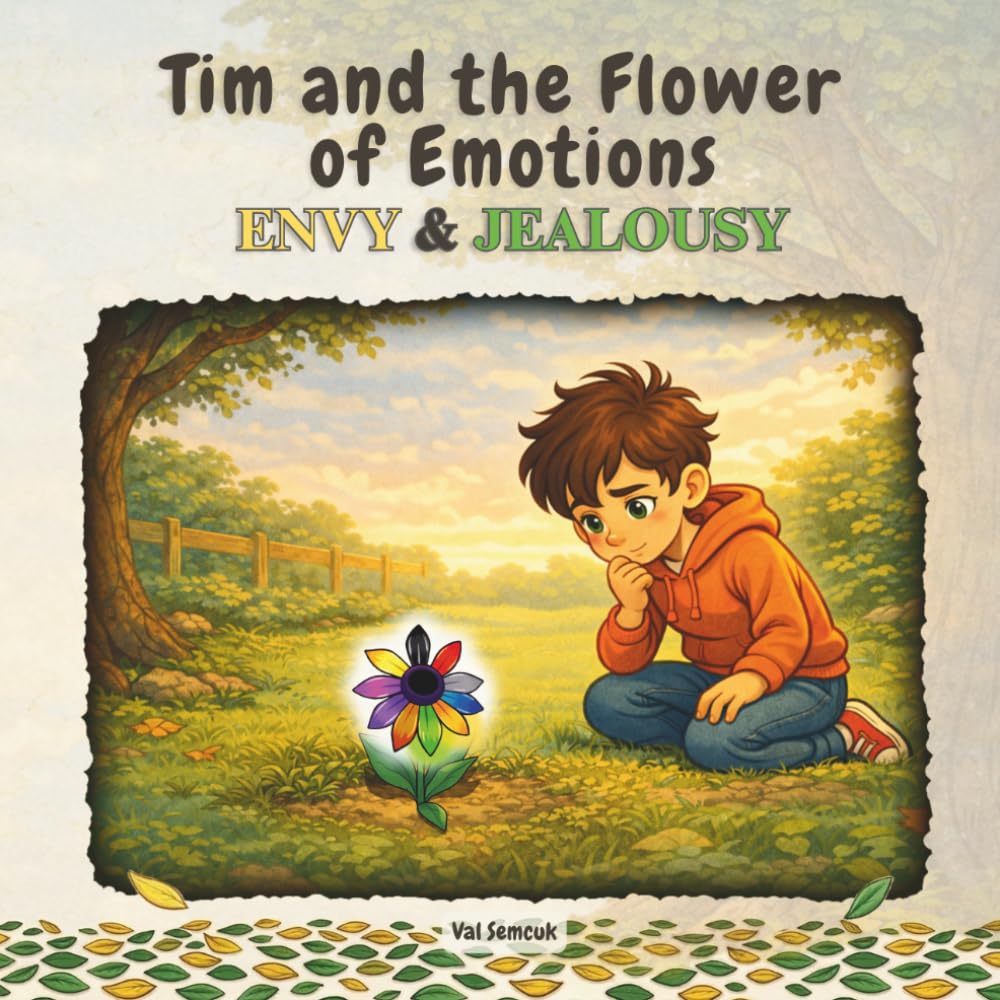 Tim and the Flower of Emotions Envy & Jealousy (Tim and the Flower of Emotions (Set of 5 books with 10 emotions: Fear, Anger, Shame, Sadness, Envy, Jealousy, Disgust, Pride....)