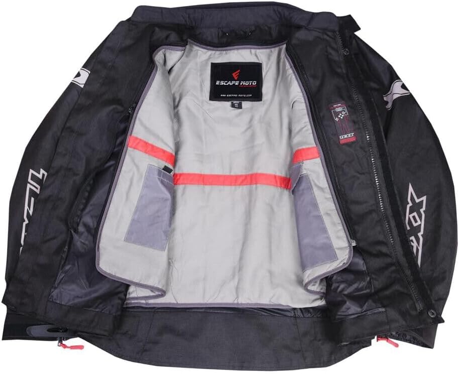 Escape Women Cruiser Jacket-The Ultimate Motorcycle Jacket for Style and Protection-Cordura,Waterproof with Removable Armor
