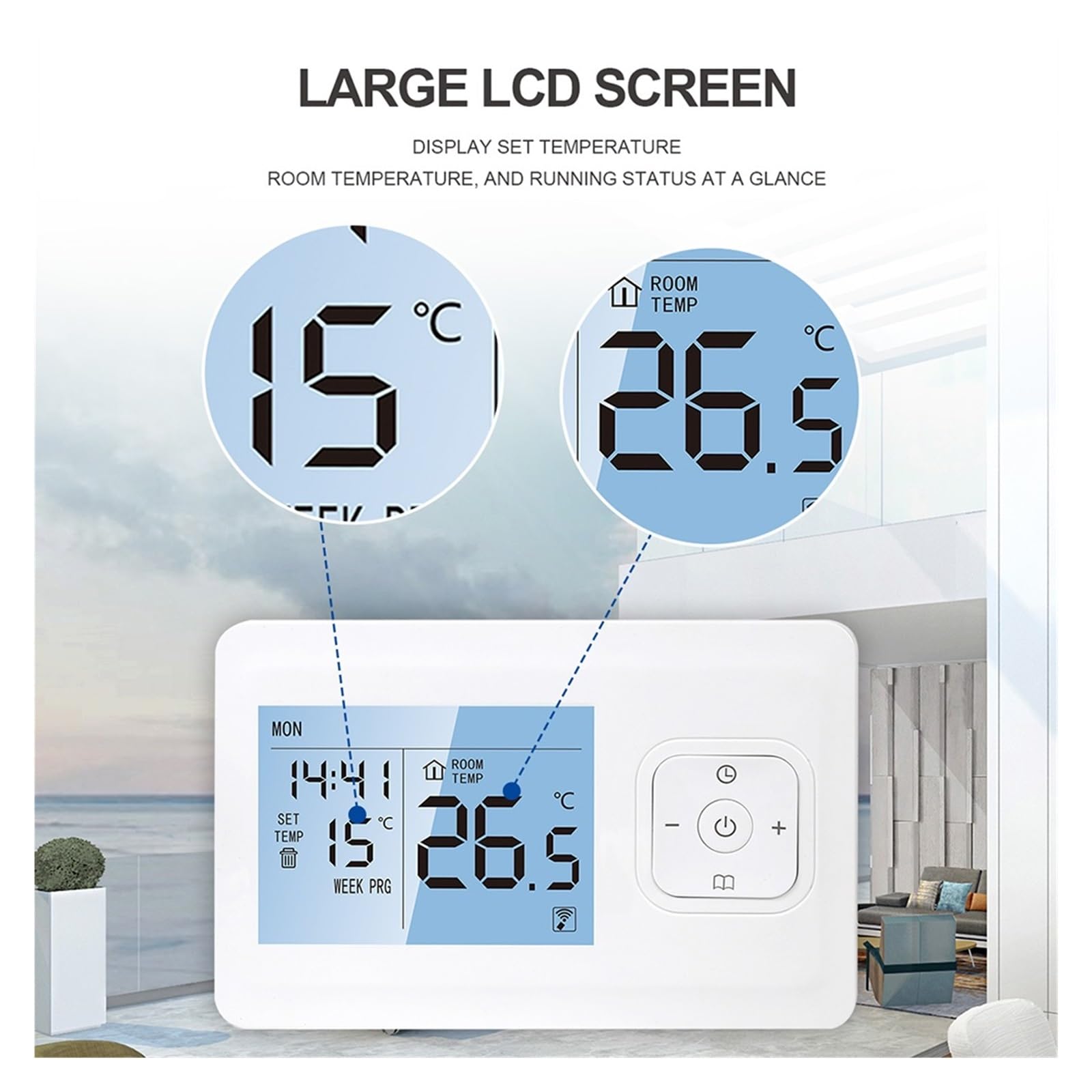 Smart Thermostat, Inteligentny termostat Tuya, bezprzewodowy programowalny regulator temperatury do podgrzewania wody w kotle gazowym,for Home