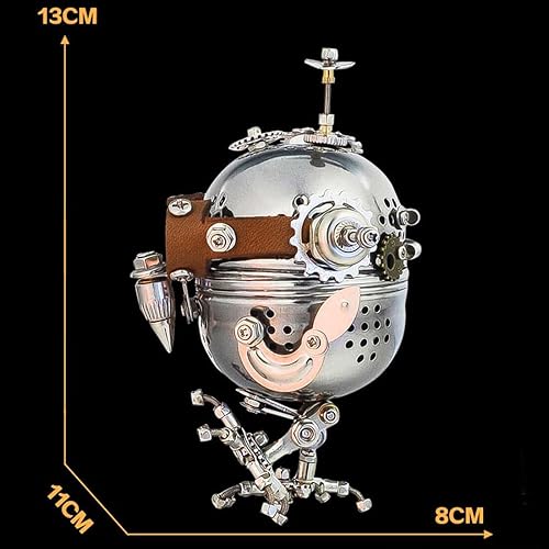 Miniatura 5 de LOCHE Rompecabezas de metal 3D, kits de modelo de metal 3D, modelo mecánico Steampunk, rompecabezas 3D, 110 piezas + rompecabezas láser 3D, modelo