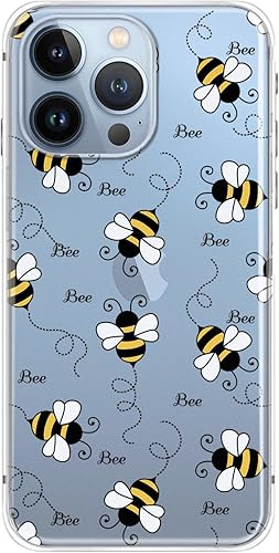 Miniatura 70 de Blingy's Funda para iPhone 13 Pro (6.1 pulgadas), lindo patrón de cerdo divertido estilo animal de dibujos animados, transparente, suave TPU funda