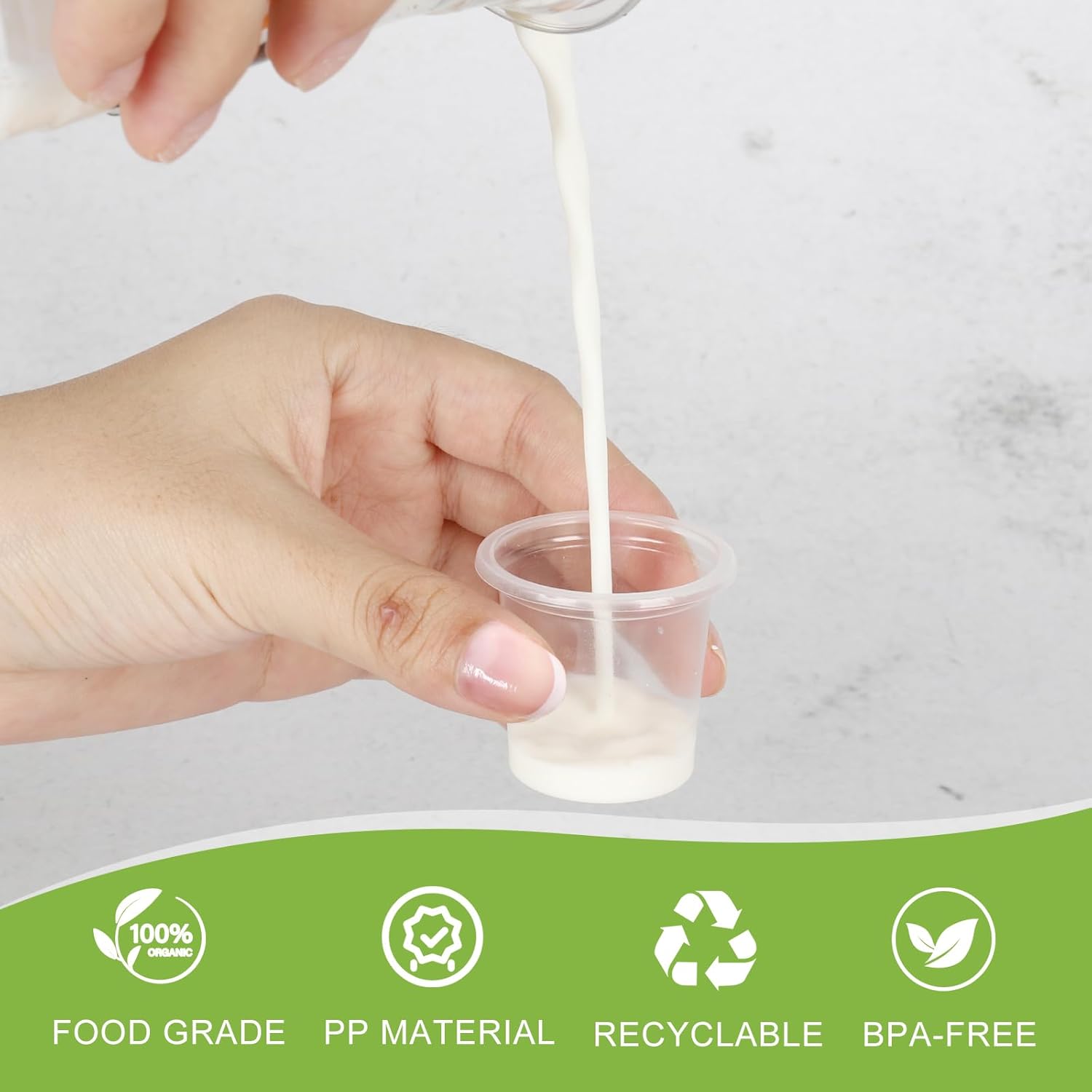 0.6oz/20ml Disposable Mini Jello Shots Cups, Tiny Clear Plastic Sample Cups for Tequila Alcohol Tasting Small Drinking Cup, Mini Bathroom Mouthwash Liquid Cups, One Shot Cheers Party Cup (600 Count)