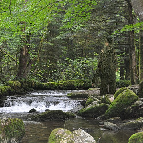 Latinaric Jagd Tarnanzug "Ghillie Suit" vierteilig besteht aus Jacke Hose Kopfbedeckung und Gewehrabdeckung, auch für Allerheiligen Hoax – Bild 5