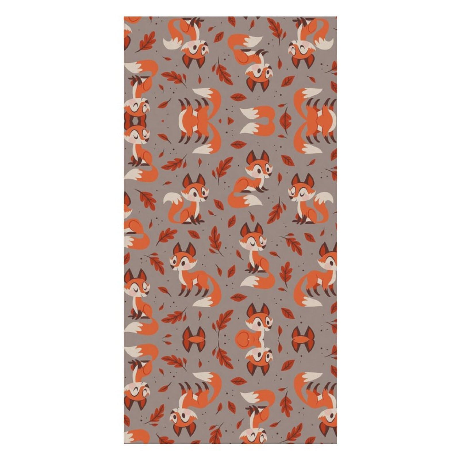 ZXLRYZKJ Beach Towel, Cartoon Fox Bath Towel, Pool Towel Great for Gym Swimming 80 X 160cm