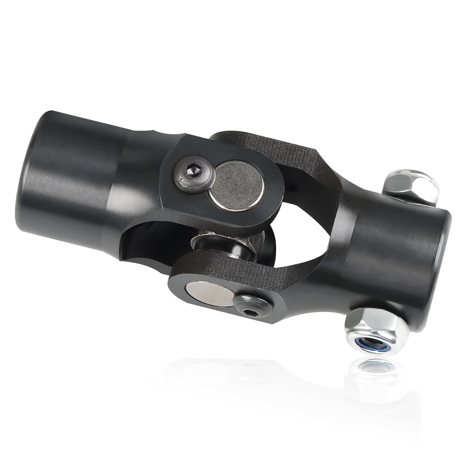 Soporte Rueda Moto Junta Universal (cardán) De Dirección De Acero Negro,  3/4