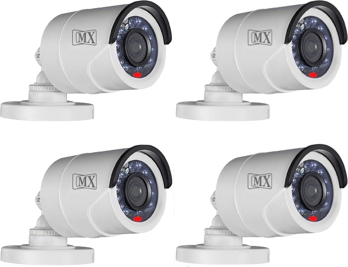 MX 4Pcs of Dummy Fake Simulated Infrared IR LED Sensor Black Bullet Security Camera (1 Channel)-picture-21