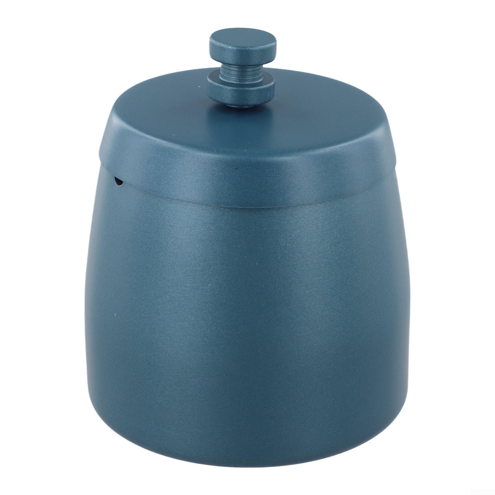 Colector de cenizas con tapa, diseño de acero inoxidable para interior y exterior (azul)