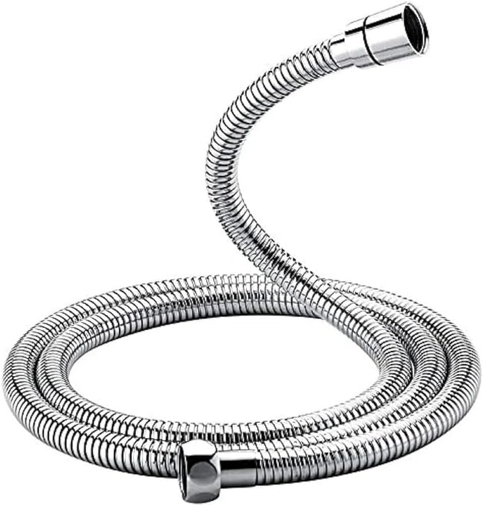 GRIFEMA Duschschlauch 3 m – Edelstahl Brauseschlauch 300 cm Universal ½ Zoll, Anti-Knick & Leckfrei, Chrom-Silber, Flexibel & Langlebiger Ersatz Duschschlauch mit Messinganschlüssen und Dichtungen