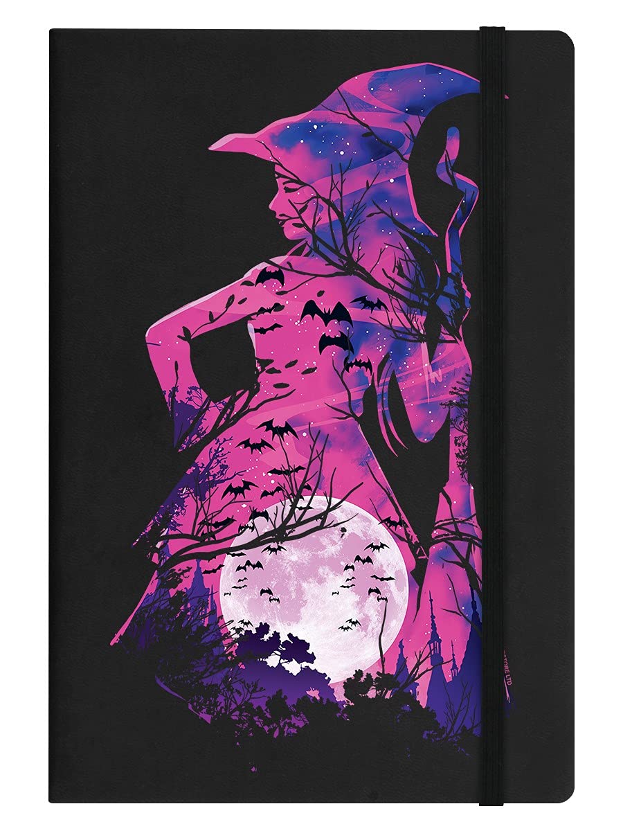 Grindstore Celestial Witch A5 Hard Cover Notebook Black 14x21cm