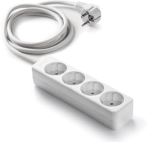 FAMATEL M258255 – Ciabatta senza interruttore a 4 prese TT