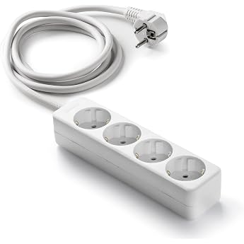 Famatel M258255   Extension Cable with 4 Sockets without switch