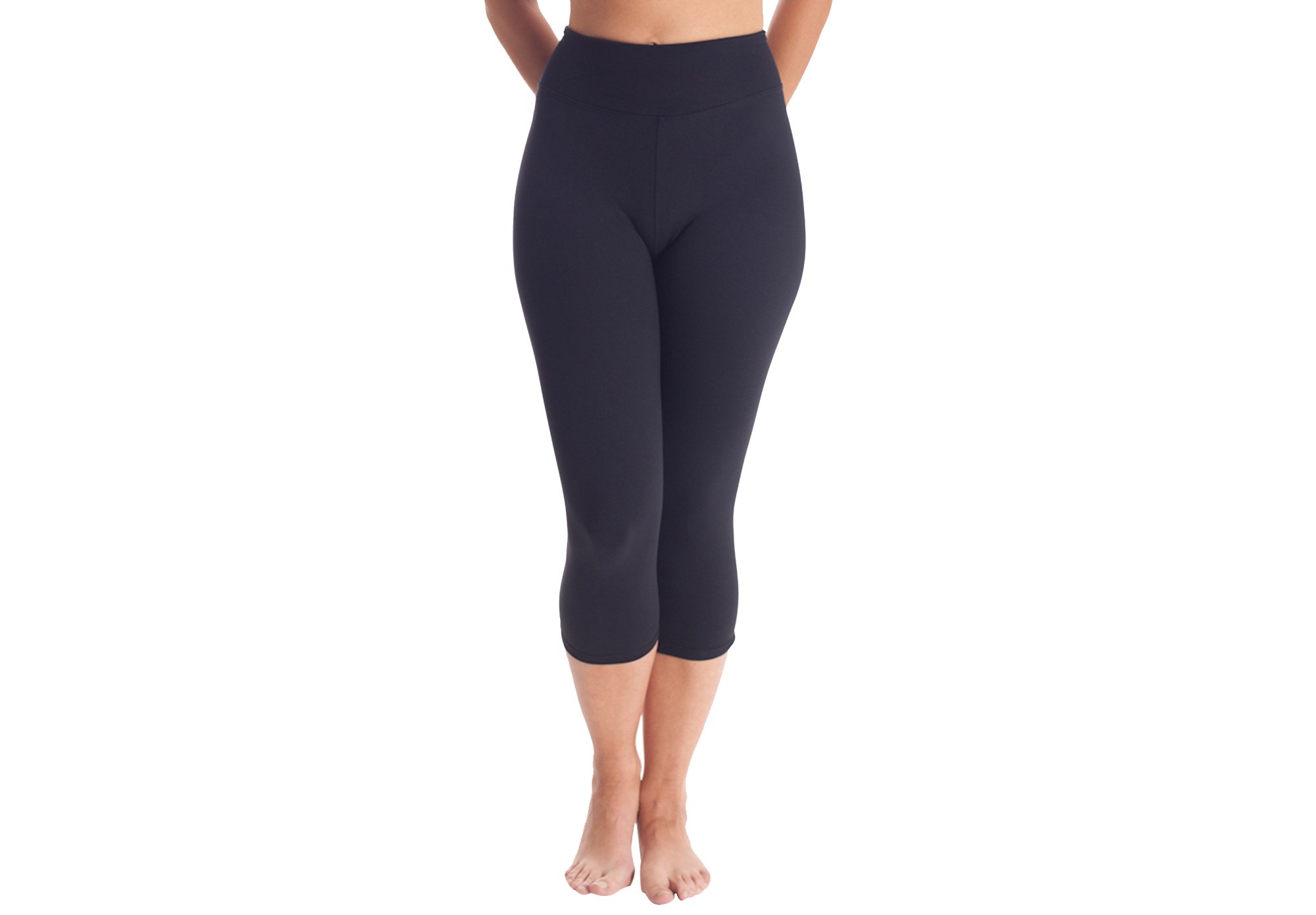 2145 - Pantalón Pirata para Mujer, Color Negro, Talla XS
