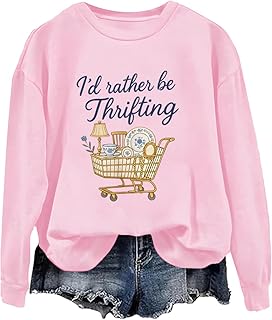 I’d Rather Be Thrifting Sweatshirt Thrift Shopping Hoodie,Gifts For Thri...