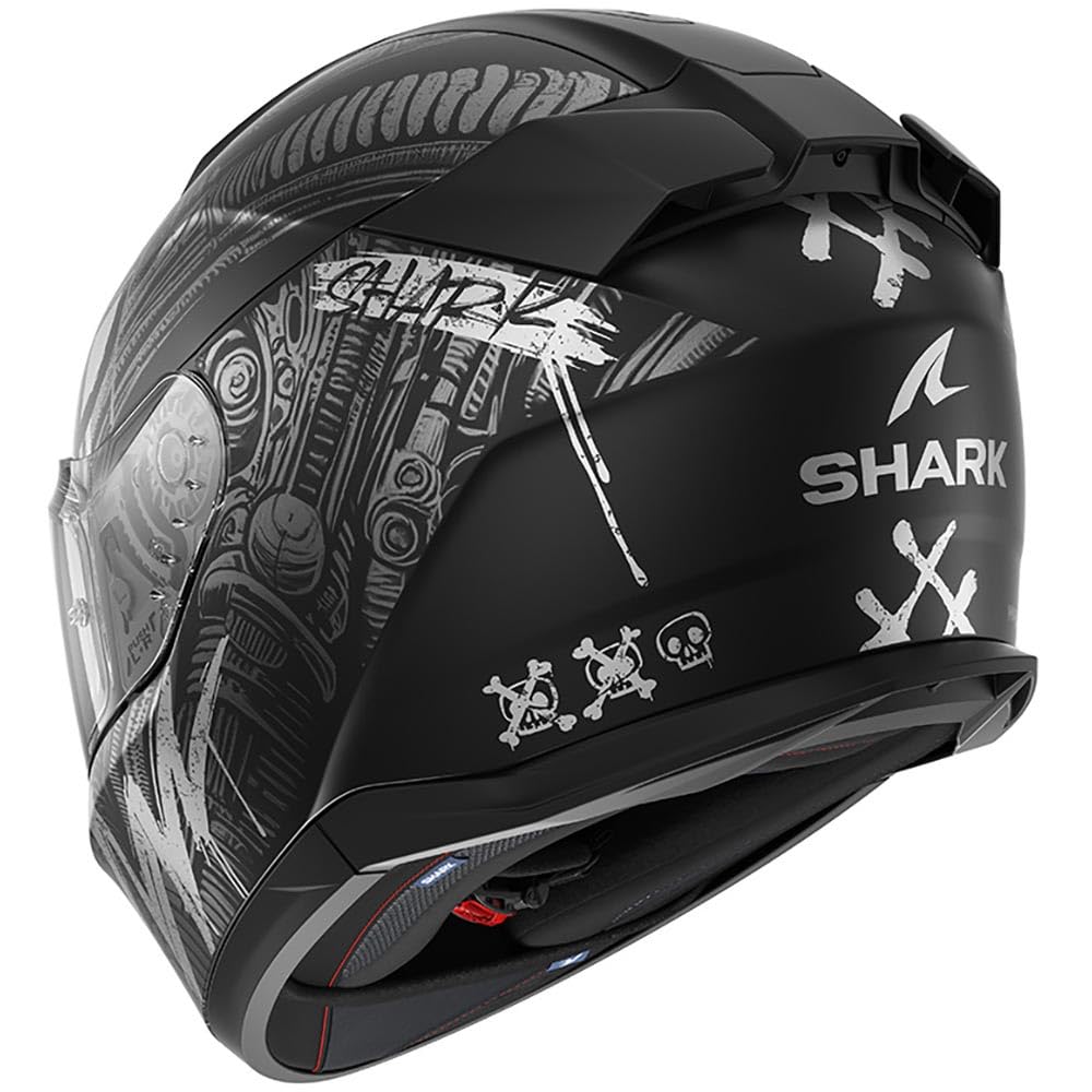 SHARK, Integraler Motorradhelm D-SKWAL 3 SHIEVER Black Anthracite Silver KAS, M