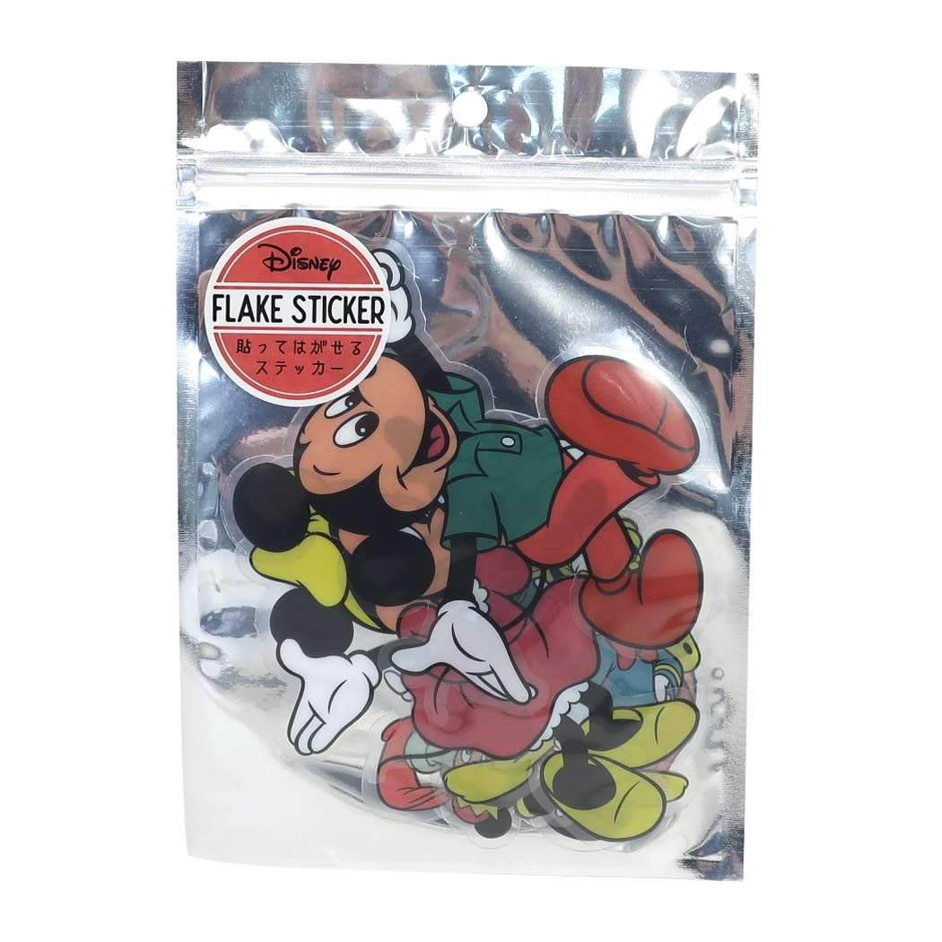 デッドストック　動作確認済　美品/裏蓋シール有り　ディズニータイム　ミッキー ミッキーマウス - ミッキー シール・ステッカー 証明写真風