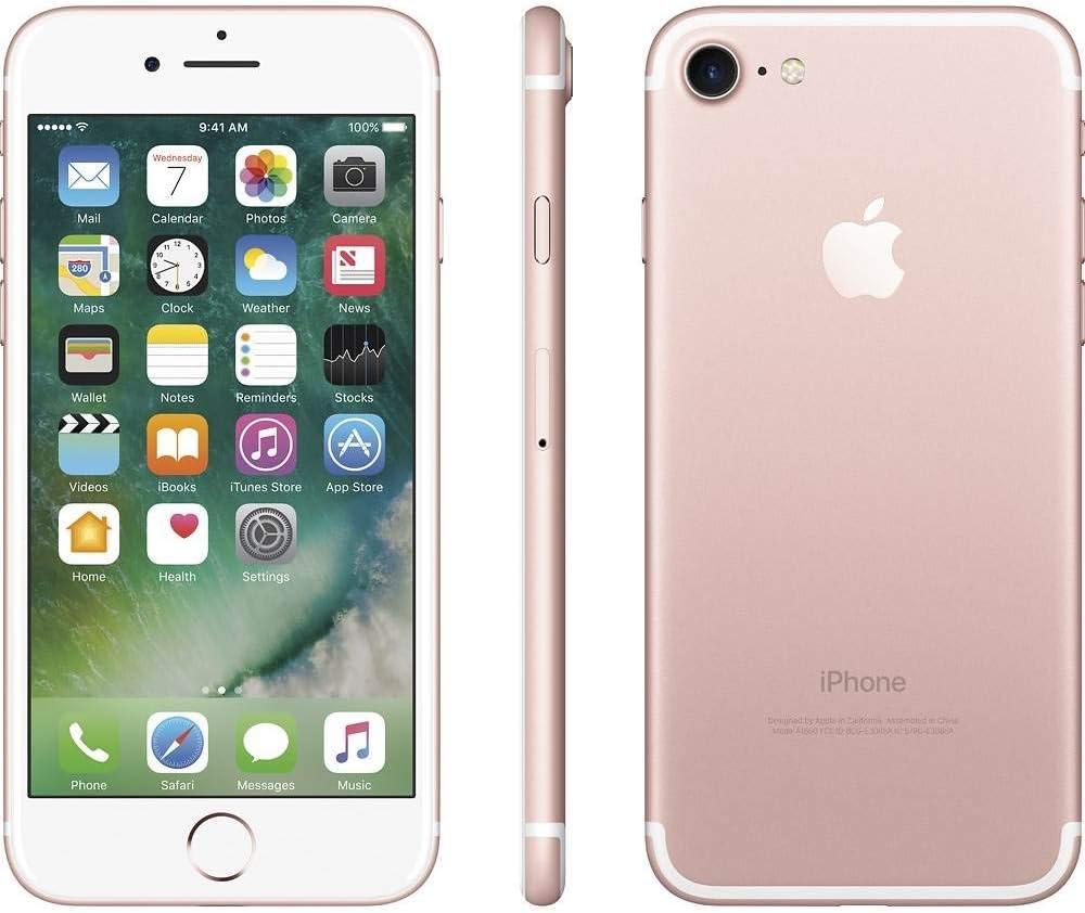 Apple iPhone 7, 128GB, Rose Gold - For AT&T / T-Mobile (Renewed)