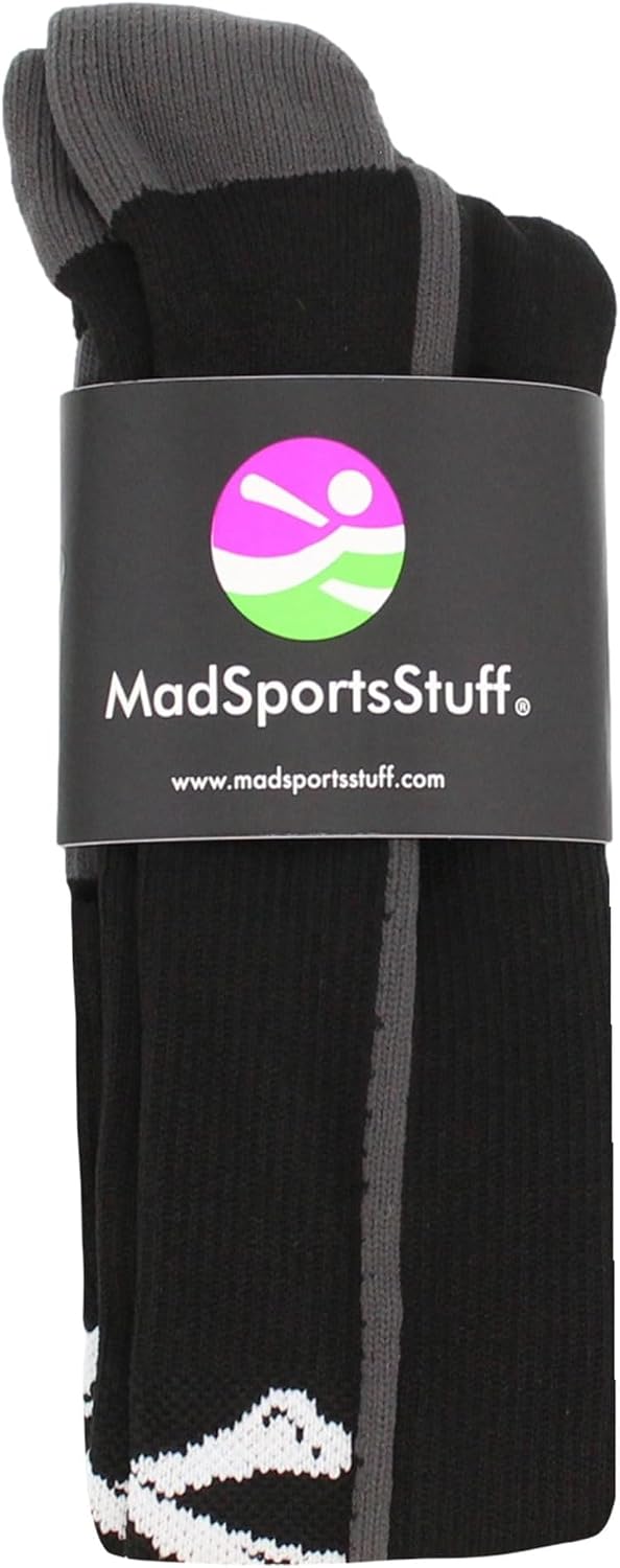 MadSportsStuff Pirate Skull and Crossbones (Jolly Roger) Over the Calf Baseball Socks
