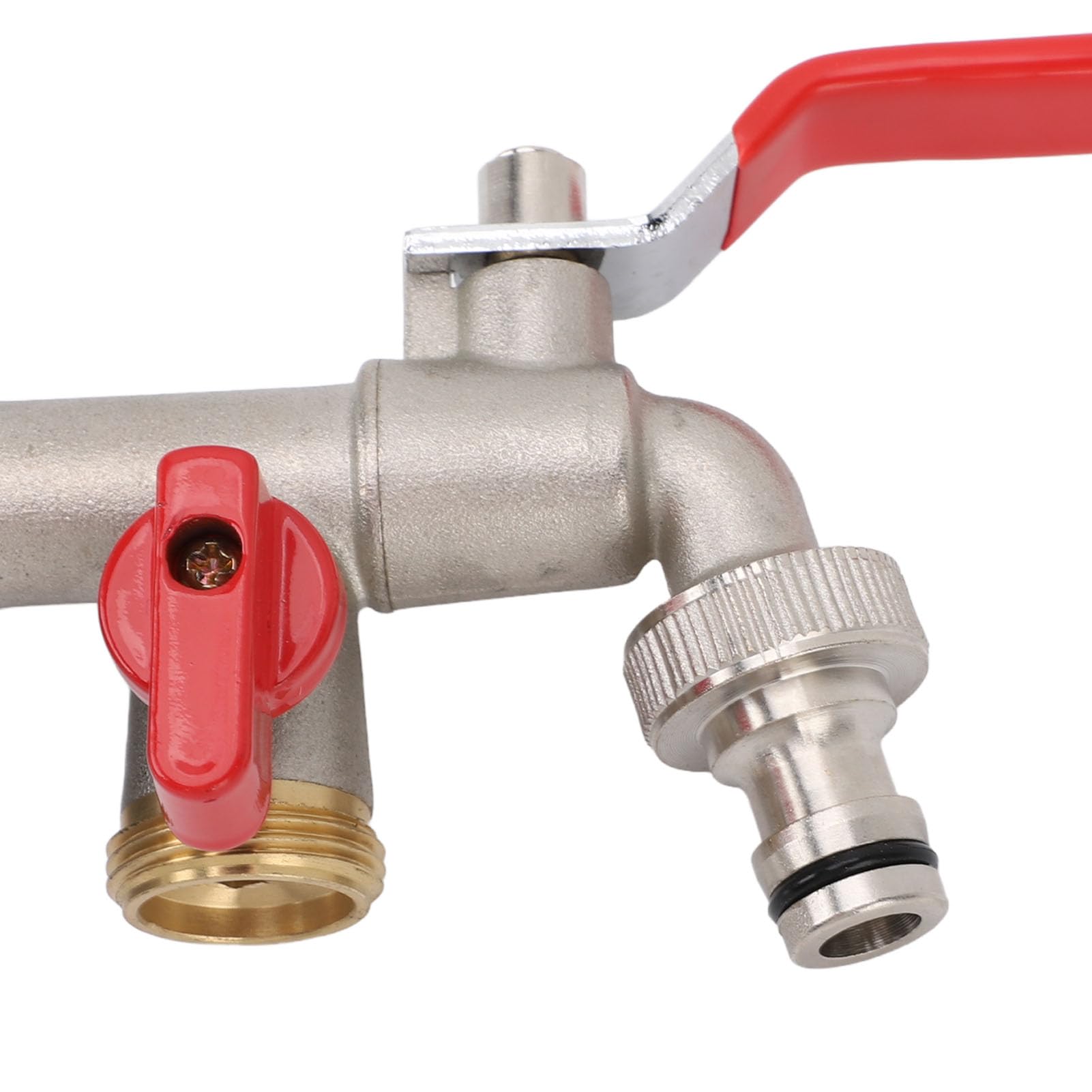Filtro per Irrigazione per Adattatore per Rubinetto Serbatoio IBC Ton Joint Garden Irrigazione Acquario Pompa Filtro Acqua (Da S60x6 a G1/2 femmina con rubinetto a doppia)