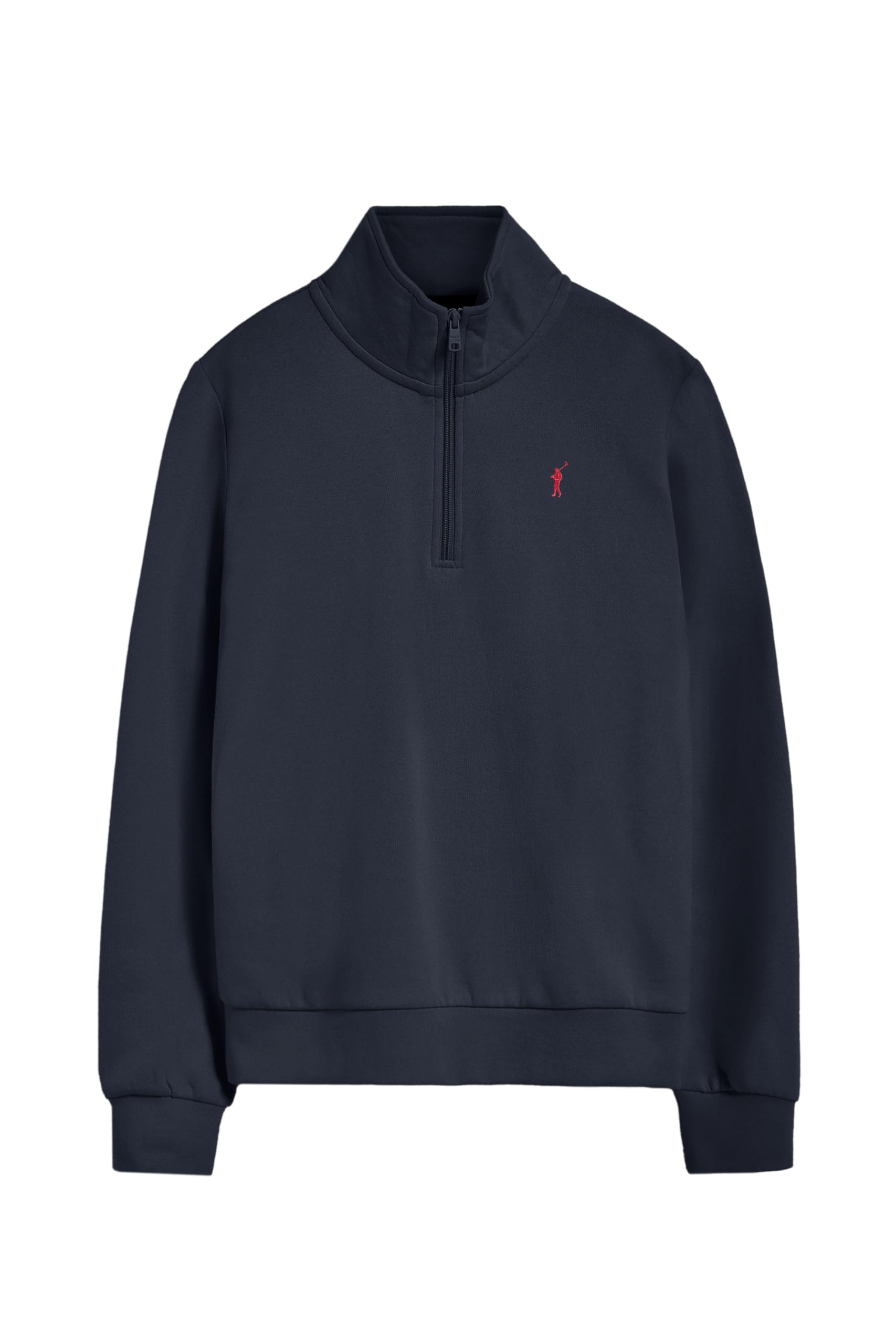 Polo Club Felpa da Donna con Chiusura a Mezza Zip 100% Cotone - Maglia a Maniche Lunghe con Logo