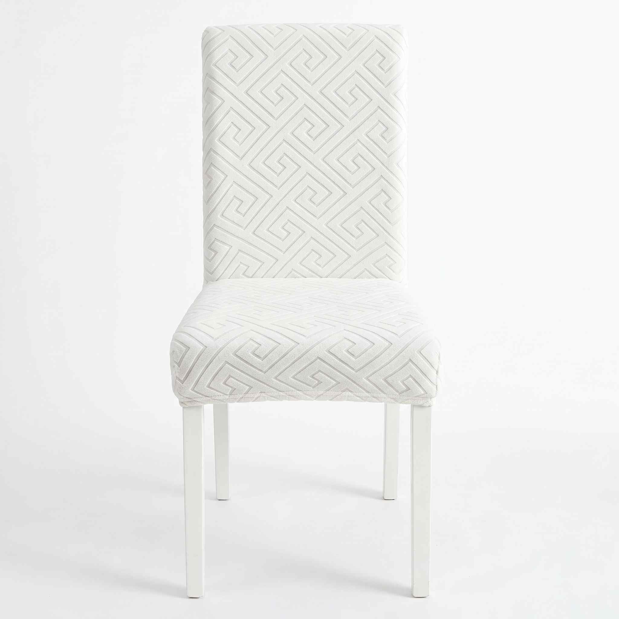 Styleys Elastic Chair Covers - 6 Pack Taupe -11